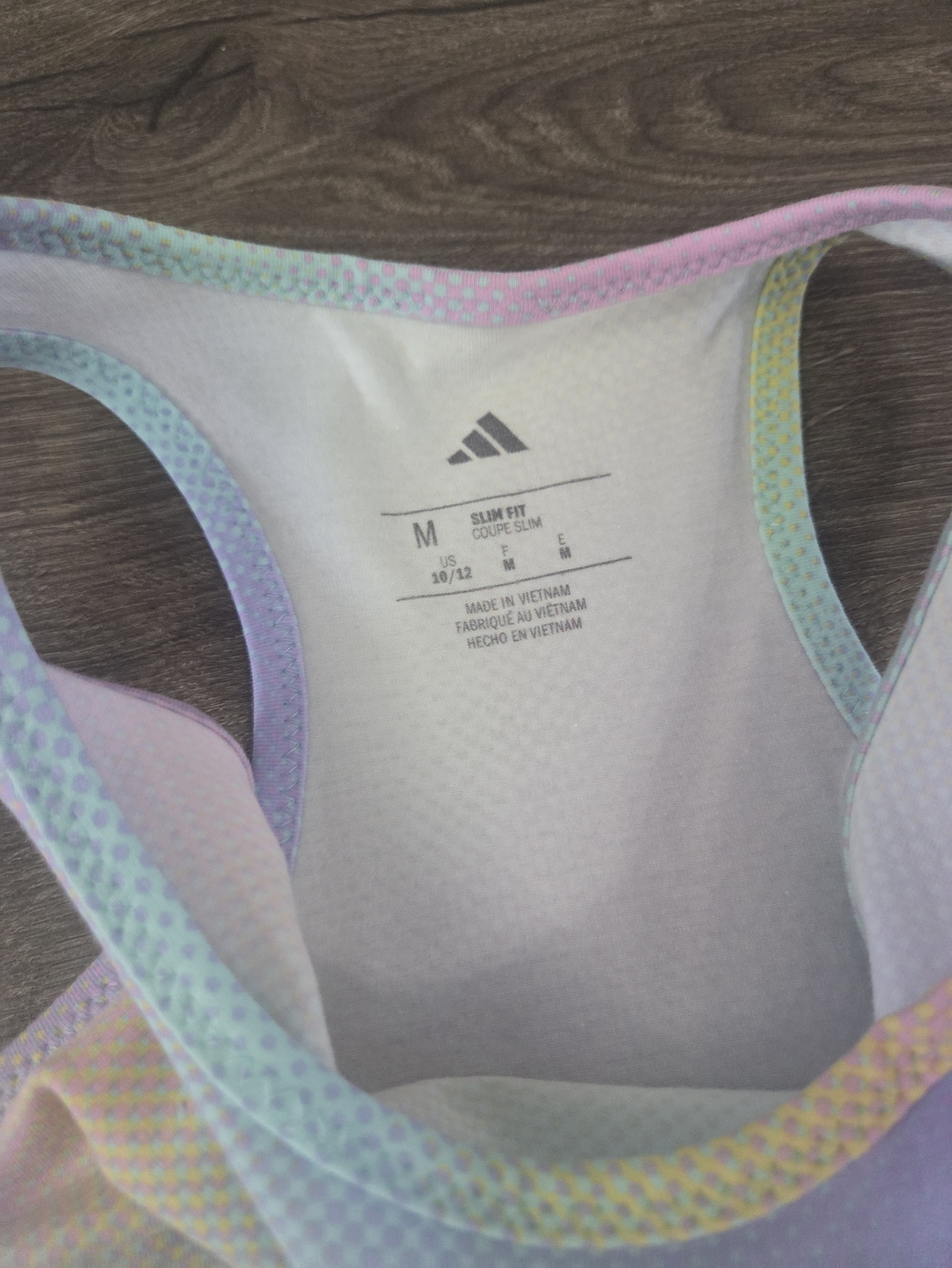 Adidas Pastel Tie-Dye Tank Dress Size M 10/12 NWT - Picture 4 of 4